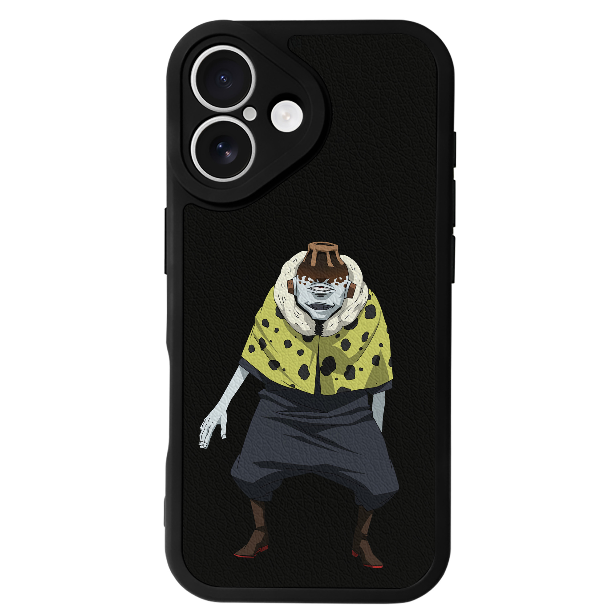 （画像用） 呪術廻戦 Jujutsu Kaisen 【iPhone 16シリーズ対応】シリコンスマホケース（レザー調） 材質：シリコン